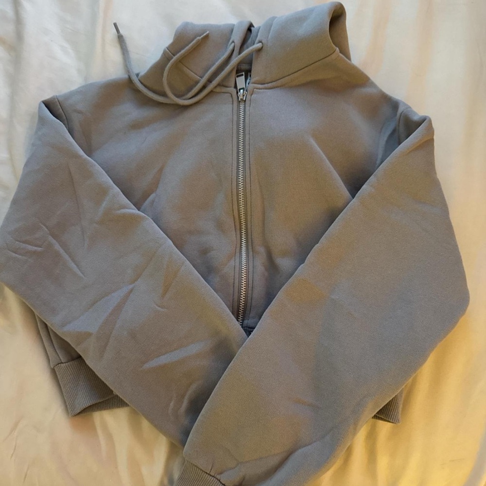Divided Light Gray Zip-Up Hoodie